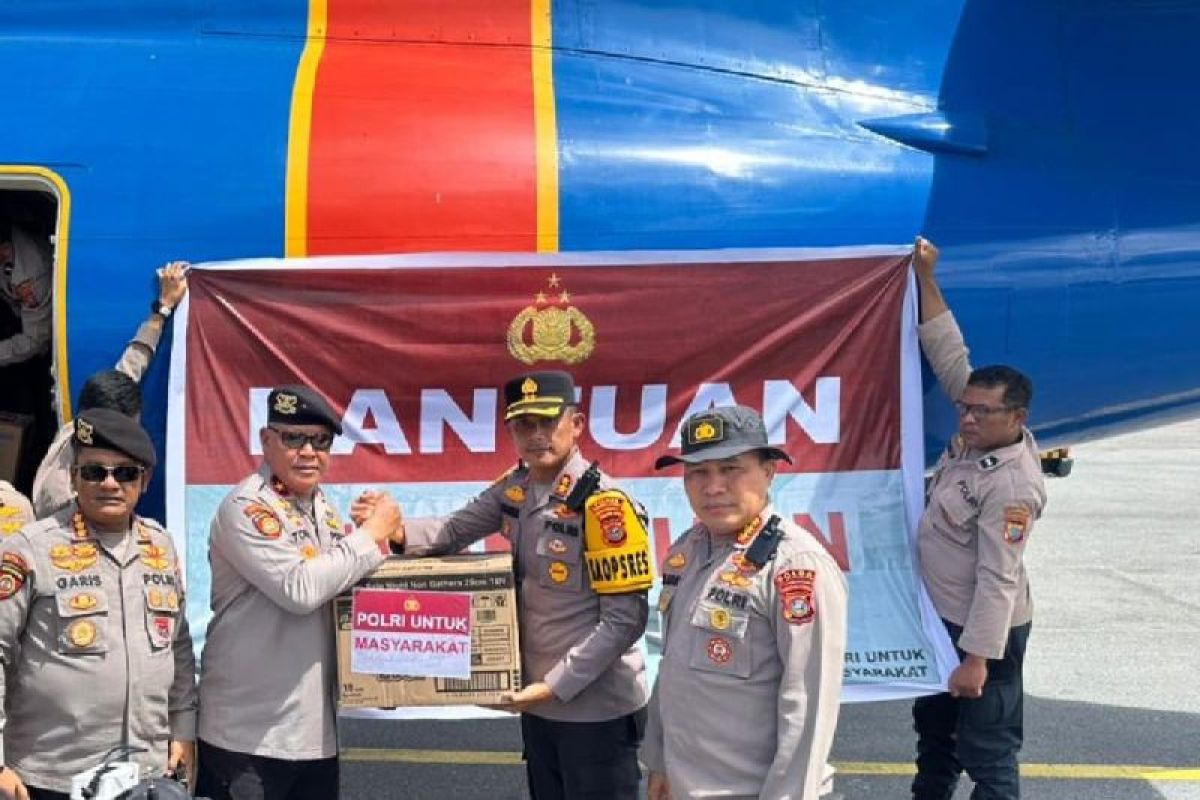 Polda Sumut terima bantuan logistik untuk korban  bencana