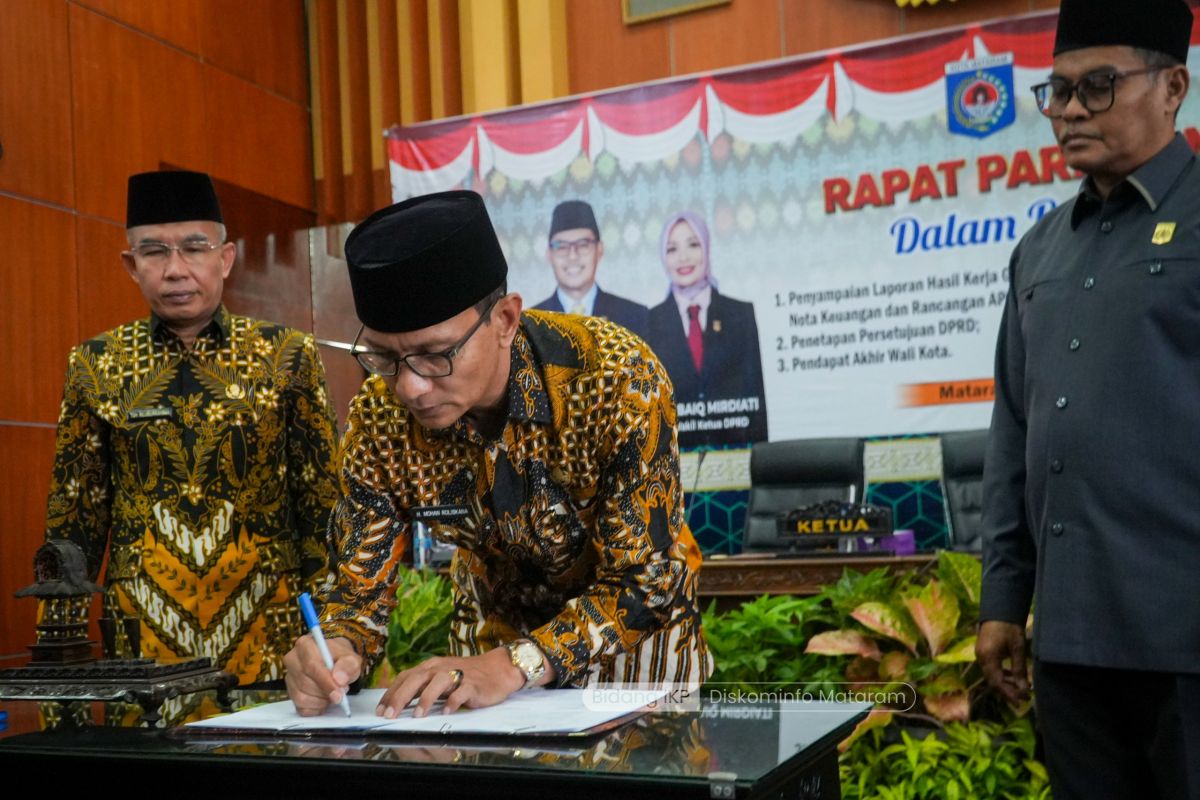 Tok!!  DPRD sahkan RAPBD Mataram 2026 senilai Rp1,67 Triliun