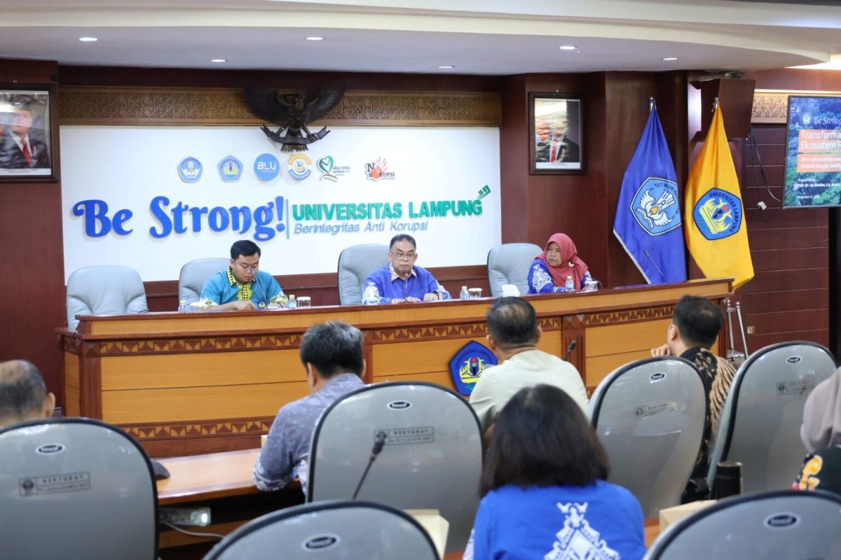 Unila perkuat ekosistem riset dan pengabdian lewat FGD dengan mitra strategis