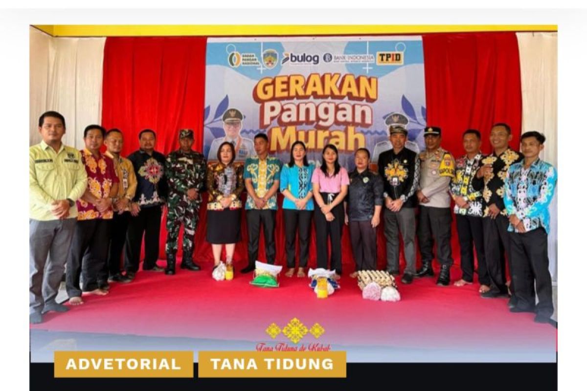Pemkab Tana Tidung Laksanakan Gerakan Pangan Murah di Desa Kapuak