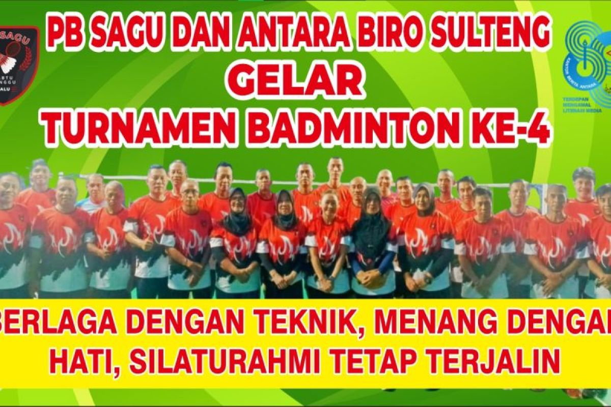 PB Sagu-ANTARA Biro Sulteng gelar turnamen Badminton ke-4