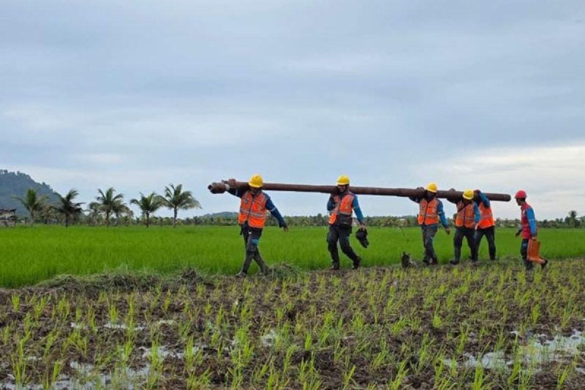 Medan berat tidak menghalangi PLN perkuat jaringan listrik di Pemangkat