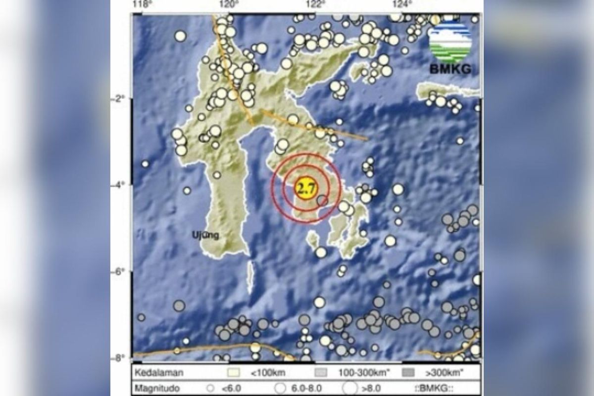 Gempa dangkal guncang dua kabupaten Sultra, masyarakat tak berasa