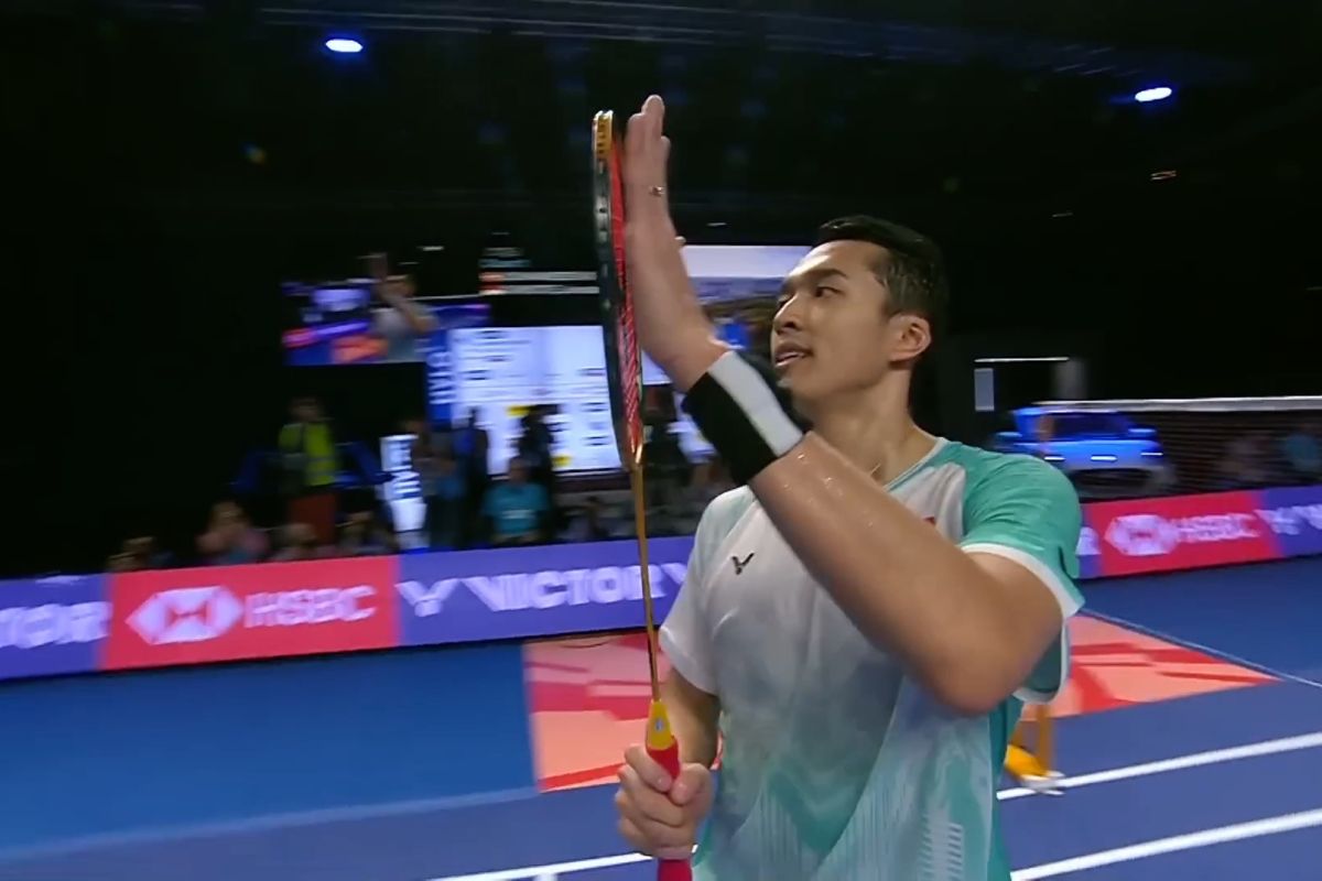 Jonatan Christie menangi Hylo Open 2025 lewat dua set permainan