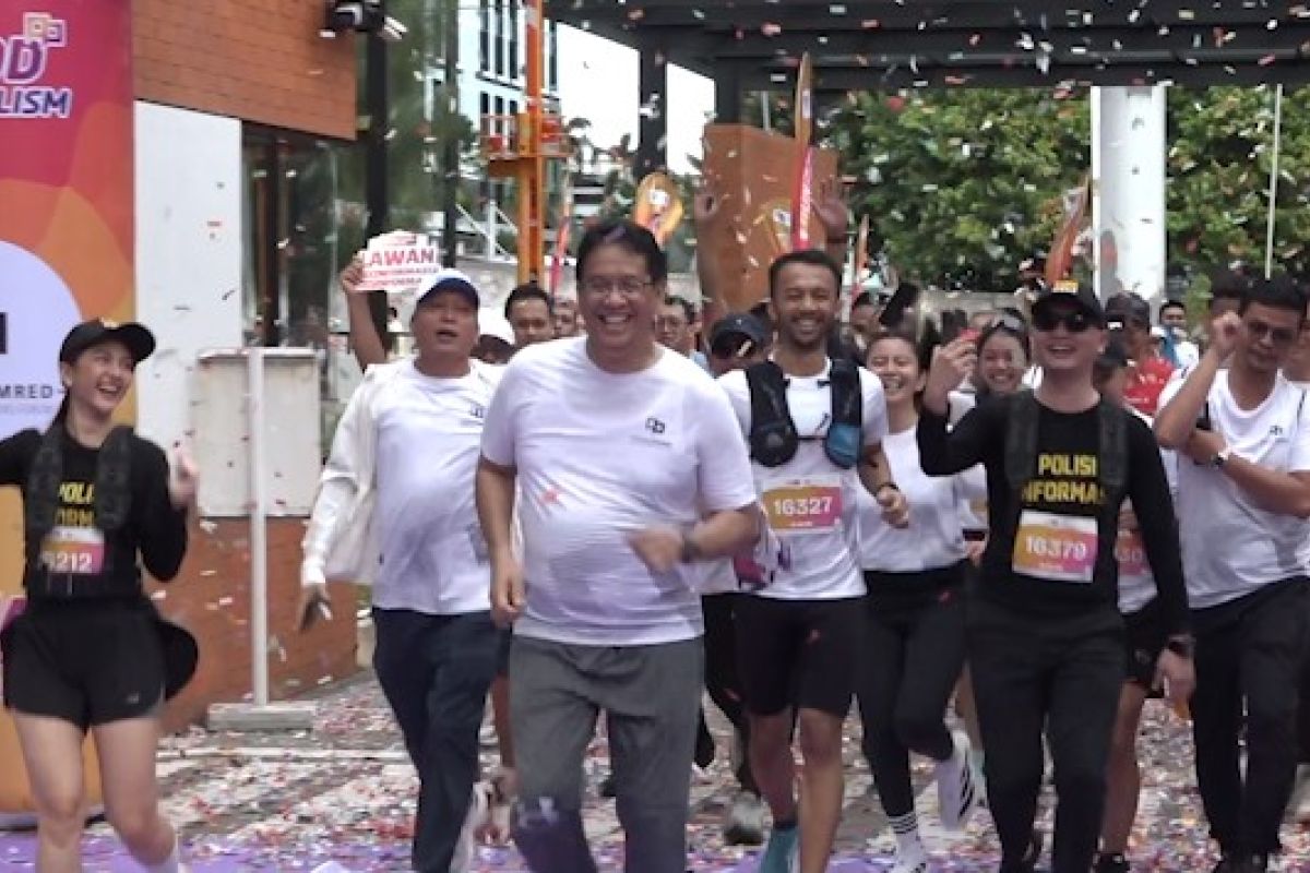 Ikuti "Run for Good Journalism", Purbaya minta media lantang bersuara