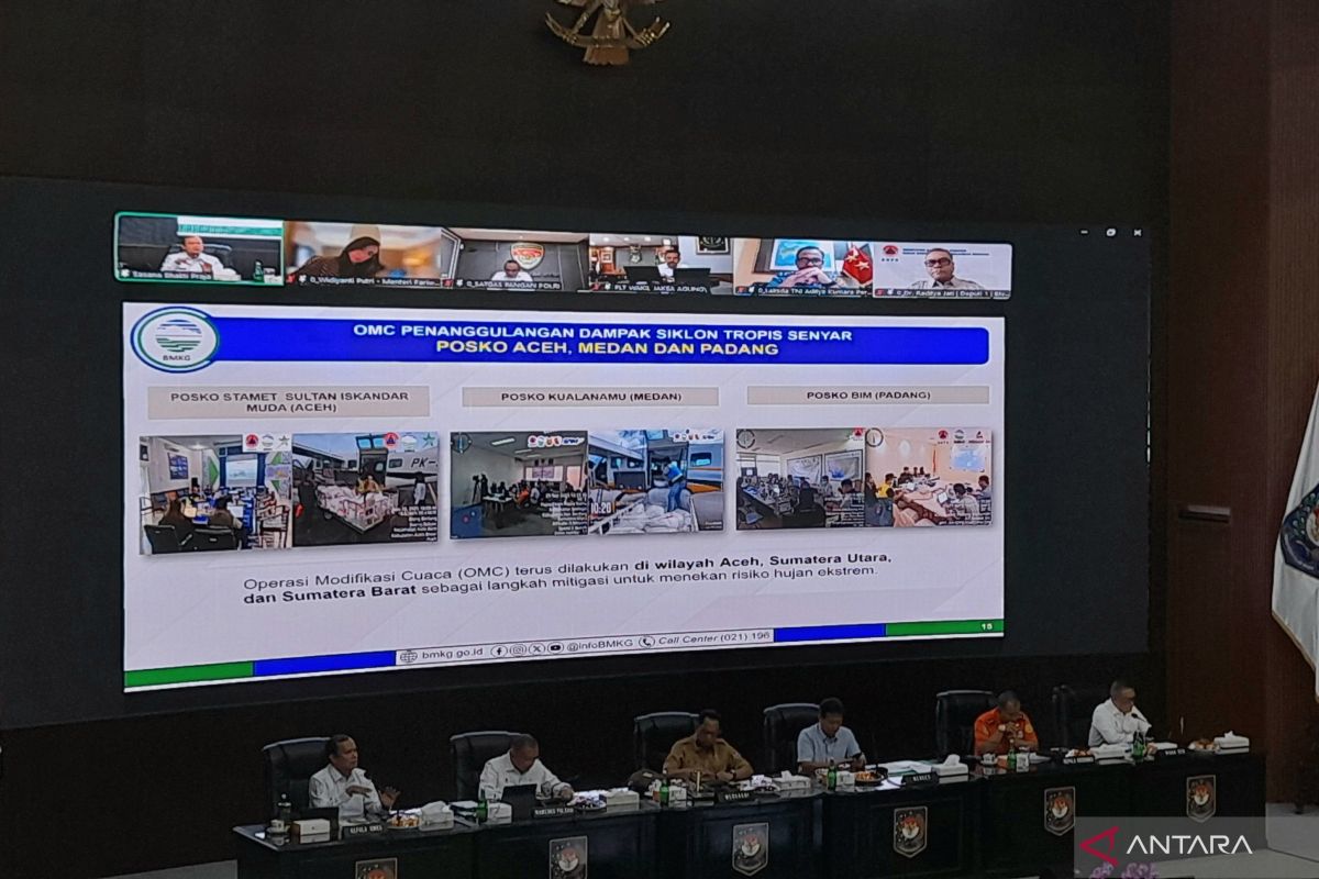 BMKG runs weather modification at 3 posts to address Sumatra floods