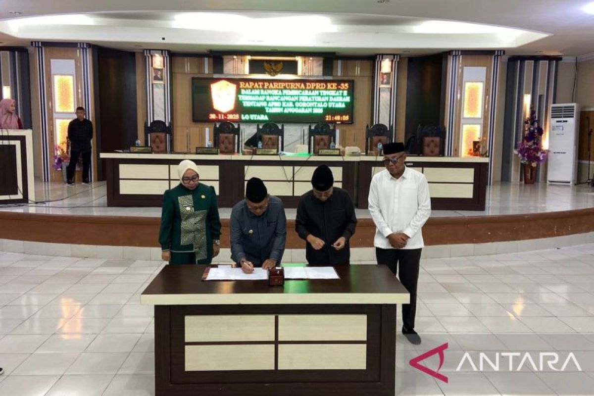 30 November, DPRD Gorontalo Utara setujui APBD 2026