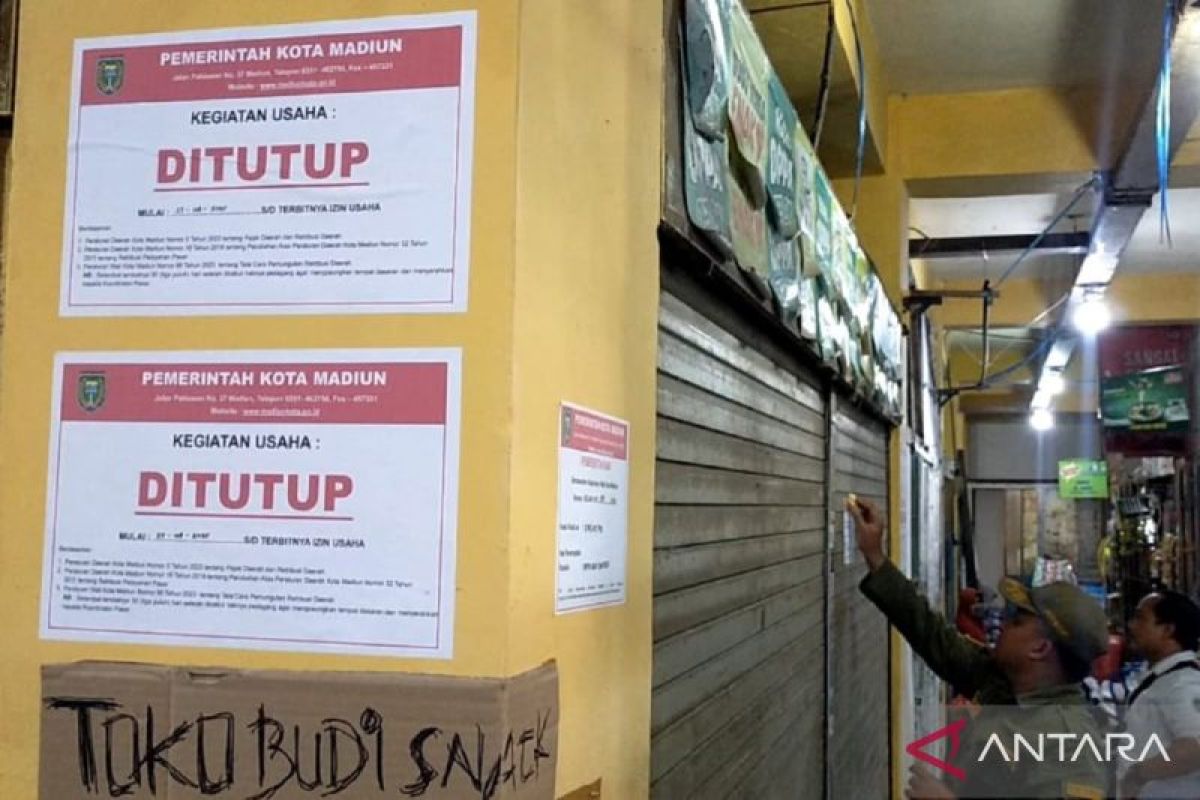 Pemkot Madiun segel 677 kios bermasalah di sejumlah pasar tradisional