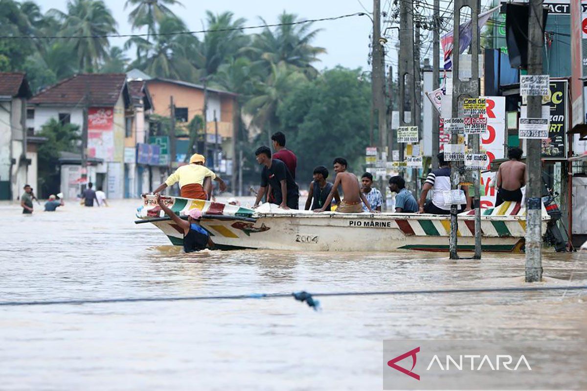 Korban tewas banjir bandang Sri Lanka bertambah jadi 334 jiwa, 370 orang hilang
