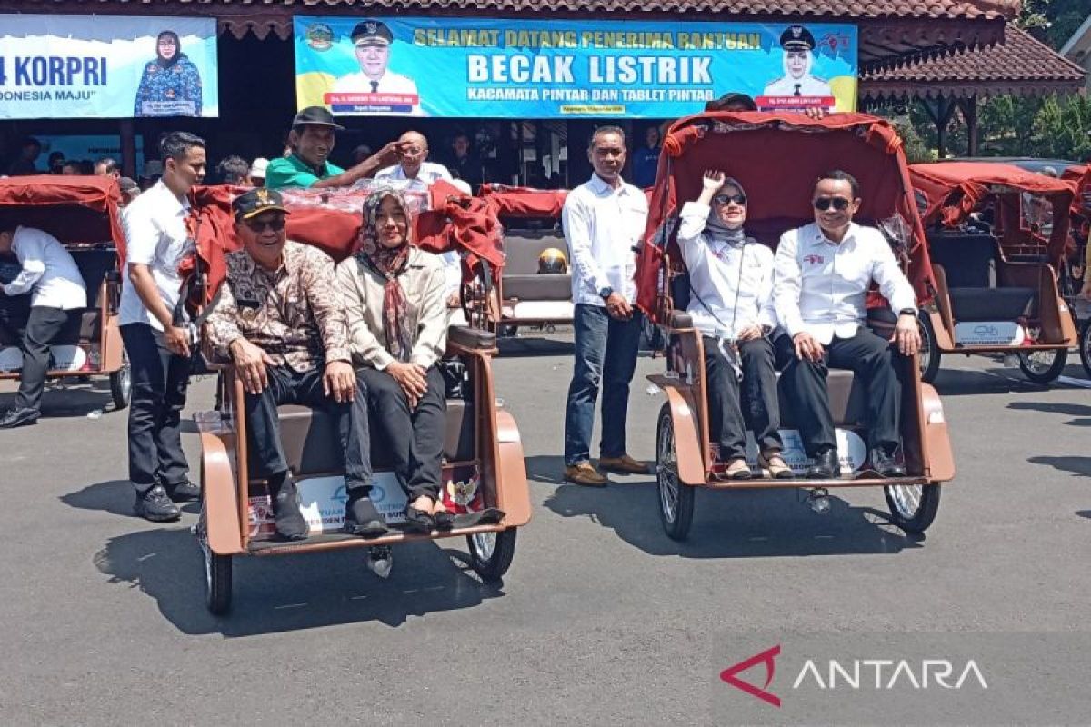 Program becak listrik bantuan Presiden jangkau 280 pengemudi di Banyumas