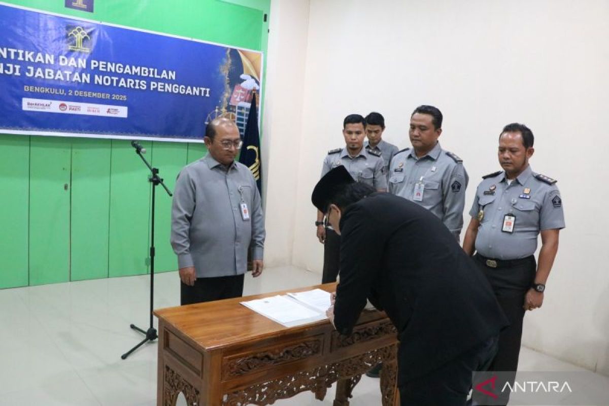 Kakanwil Zulhairi lantik notaris pengganti, tegaskan profesionalisme dan kepatuhan pada kode etik