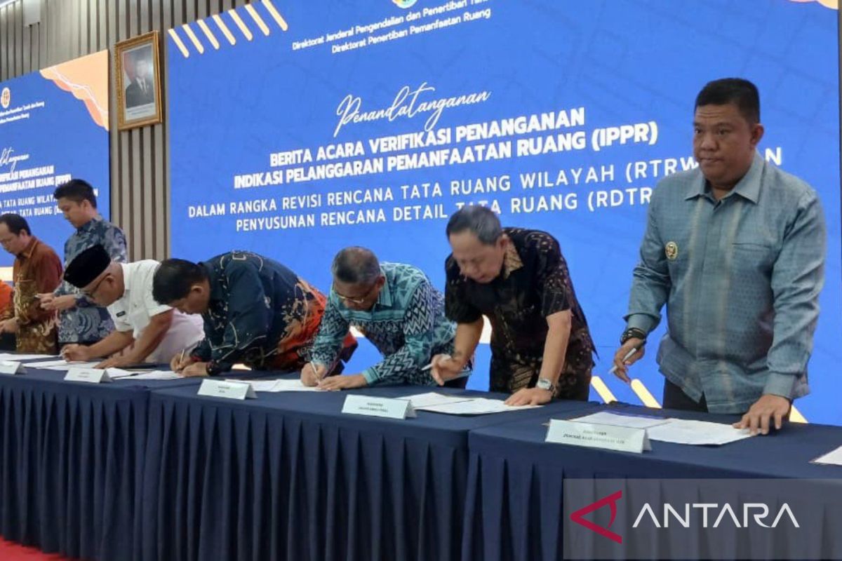 Wabup Paluta tandatangani berita acara Verifikasi IPPRdi Kementerian ATR/BPN