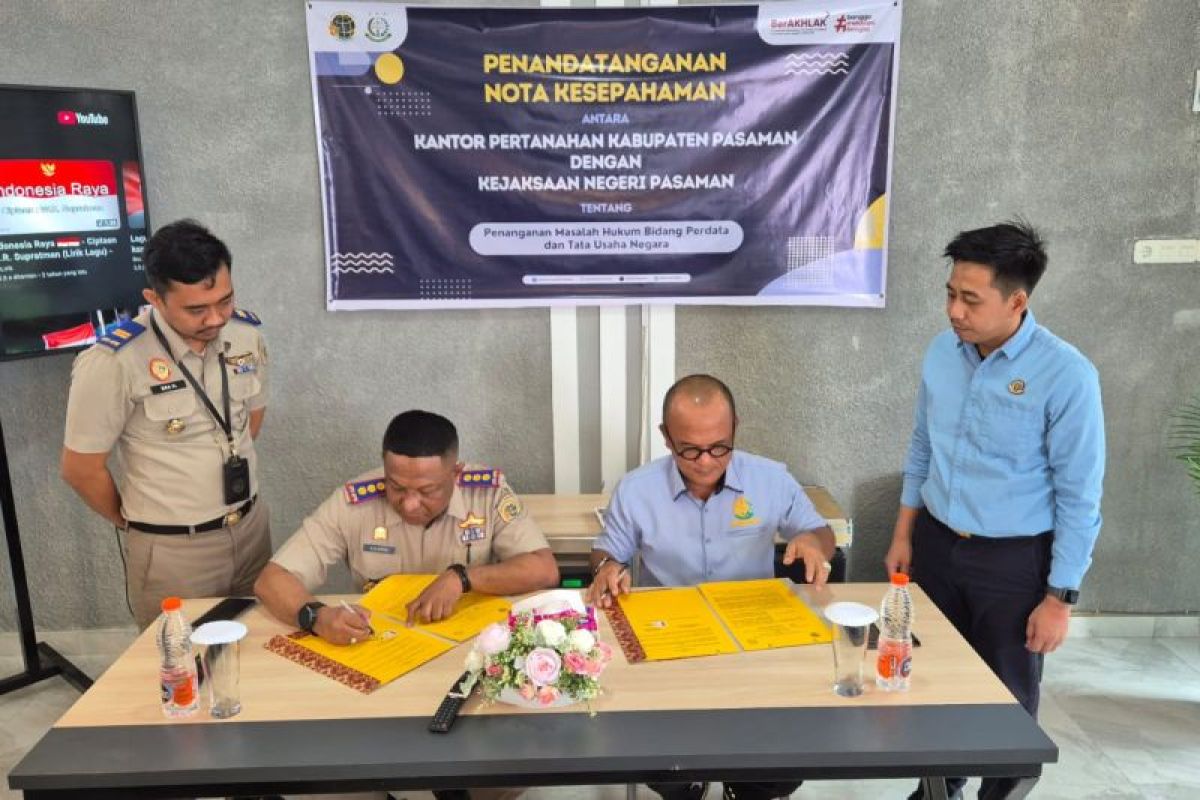 Sinergi Baru: Kantor Pertanahan Kabupaten Pasaman dan Kejaksaan Negeri tandatangani MoU penanganan masalah hukum pertanahan