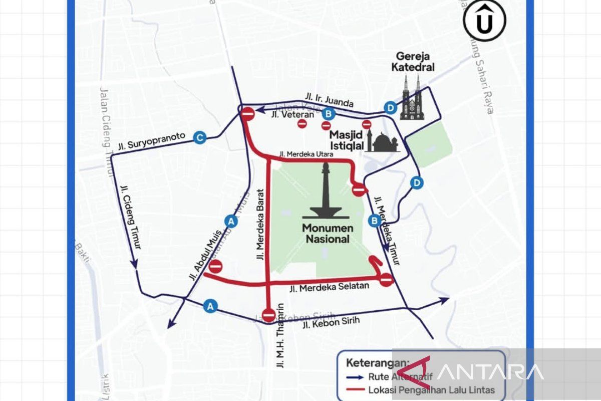 Reuni Akbar 212, Dishub DKI berlakukan rekayasa lalin di kawasan Monas