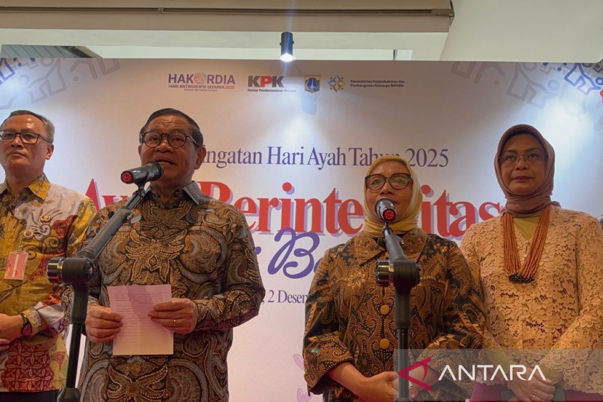 Pramono sebut peran ayah penting bangun budaya antikorupsi sejak dini