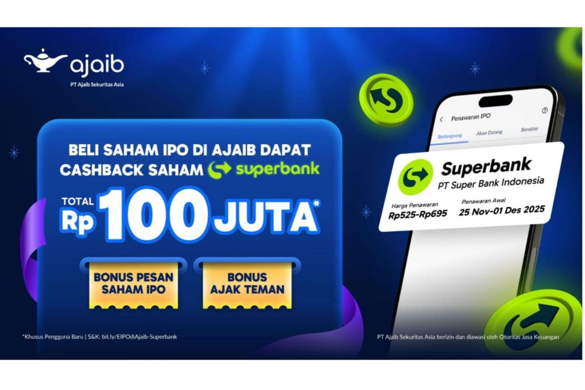 Superbank Resmi IPO, Ajaib Sediakan Fasilitas Pemesanan bagi Investor Ritel