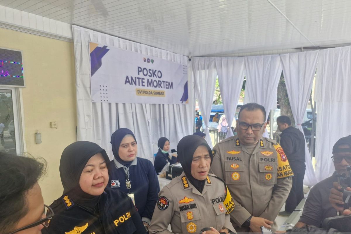 DVI Polri bekerja ekstra identifikasi korban bencana di Sumbar