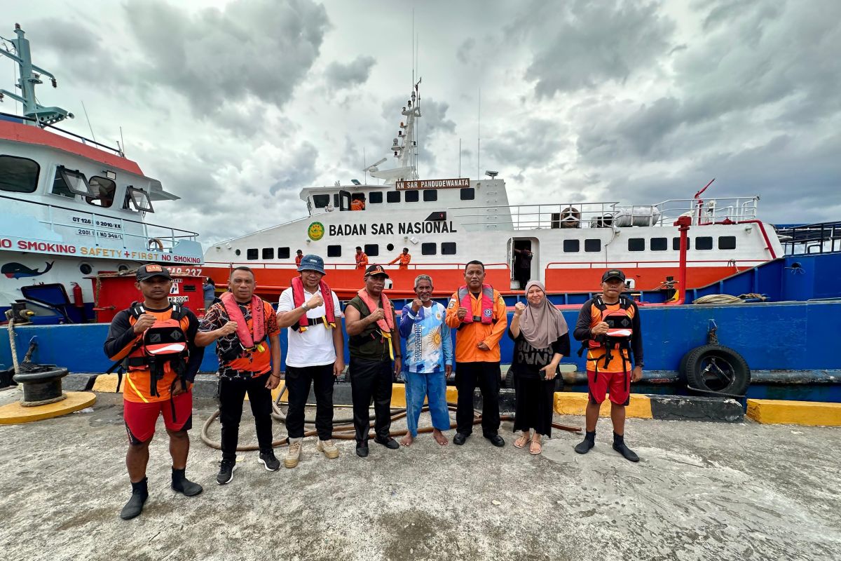 Basarnas selamatkan dua nelayan di perairan Batang Dua Ternate