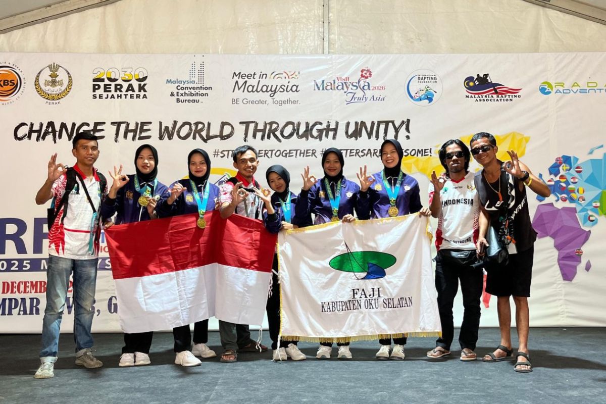 Atlet arung jeram OKU Selatan raih medali emas di ajang Kejuaraan Dunia Malaysia