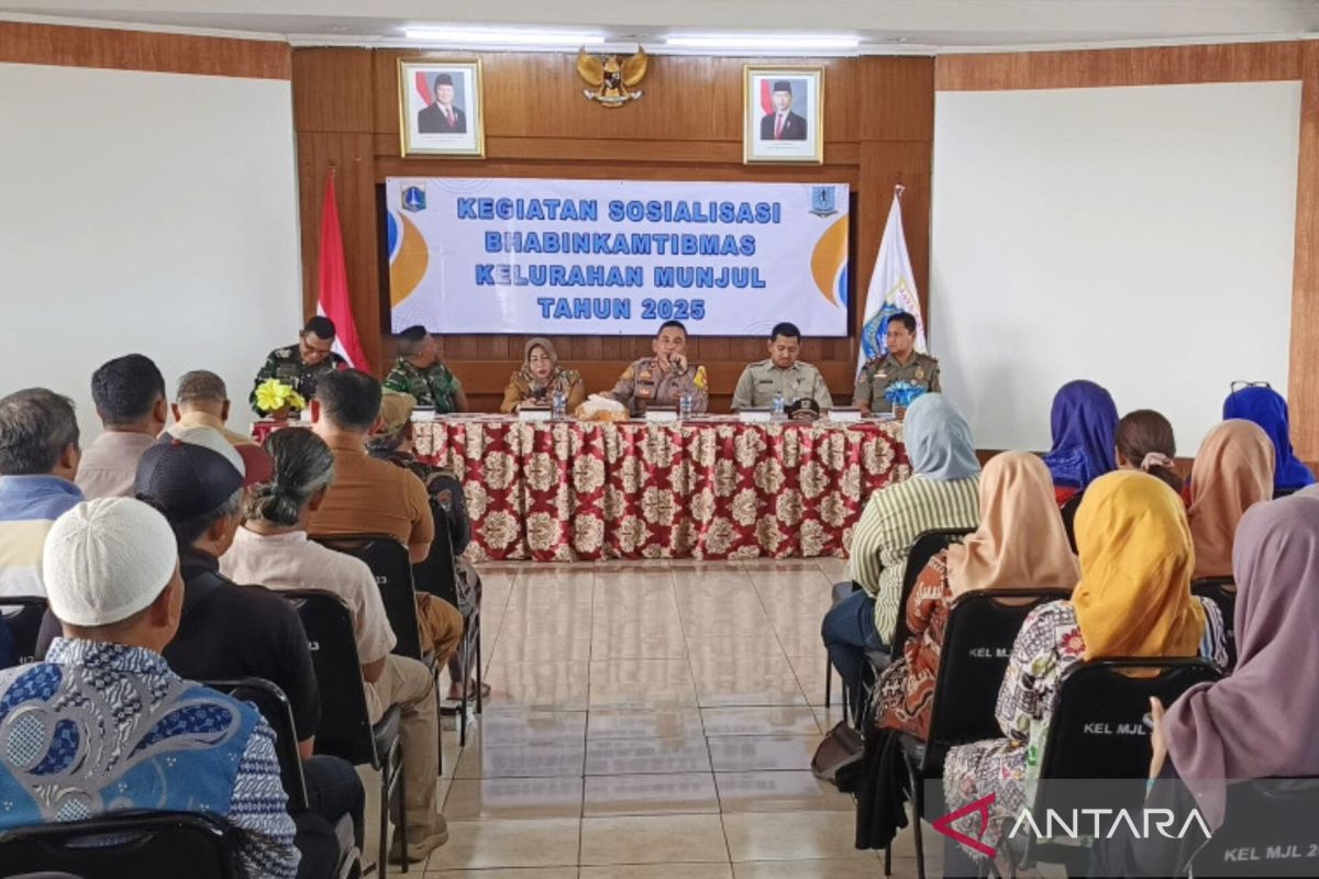 Kelurahan Munjul Jaktim gencarkan sosialisasi kamtibmas
