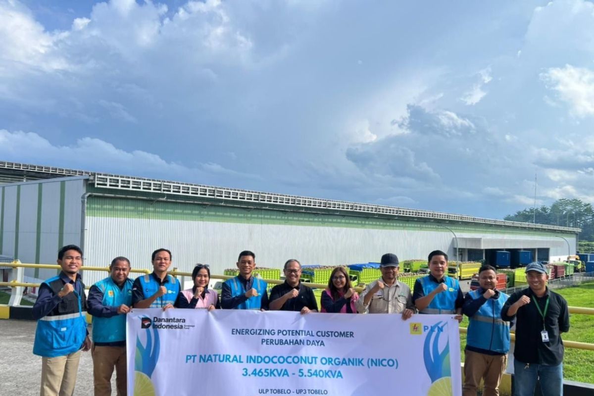 PLN Tambah Daya PT Natural Indococonut Organik dukung pertumbuhan di Halmahera Utara