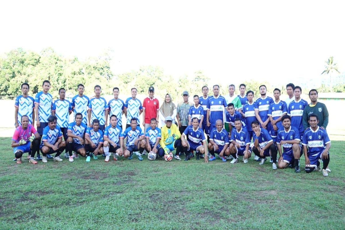 Sepak Bola Jadi Penutup Hangat Studi Tiru KORPRI Balangan di Kotabaru