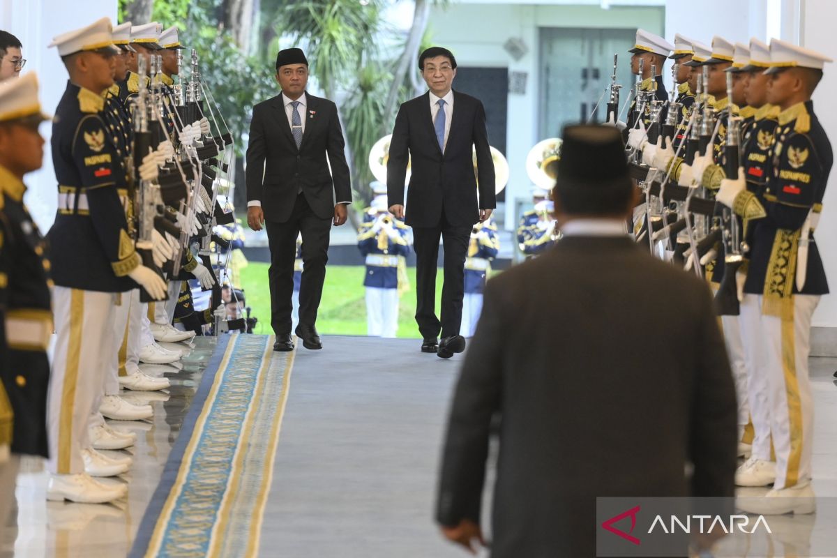 Prabowo terima Ketua MPR China Wang Huning di Istana Merdeka