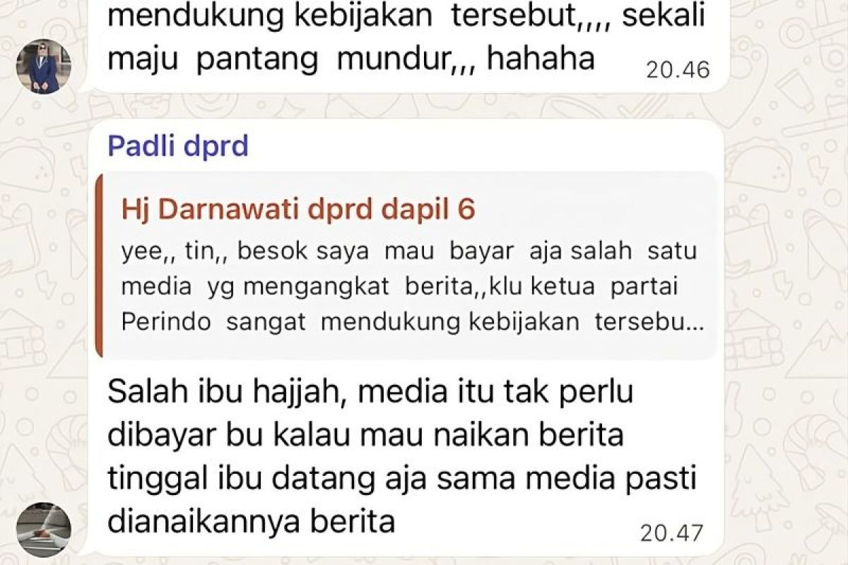 Pernyataan Kontroversi, anggota DPRD Inhil  diduga siap 'bayar media' untuk publikasi kebijakan
