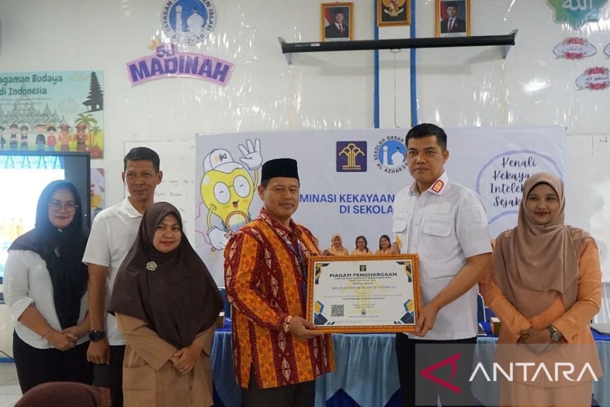 Kemenkum Riau Dorong Kesadaran KI Sejak Dini lewat Diseminasi di SD Islam Al-Azhar 54