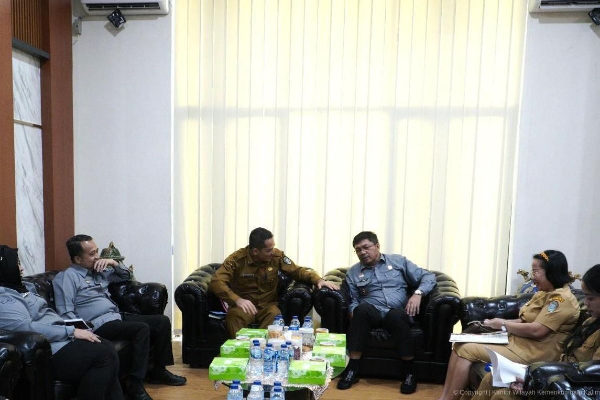 Bahas struktur OPD, Sekda Landak sambangi Kanwil Kemenkum Kalbar