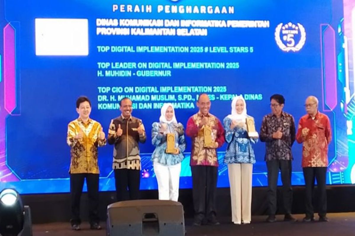 Kalsel raih predikat tertinggi Top Digital Awards 2025