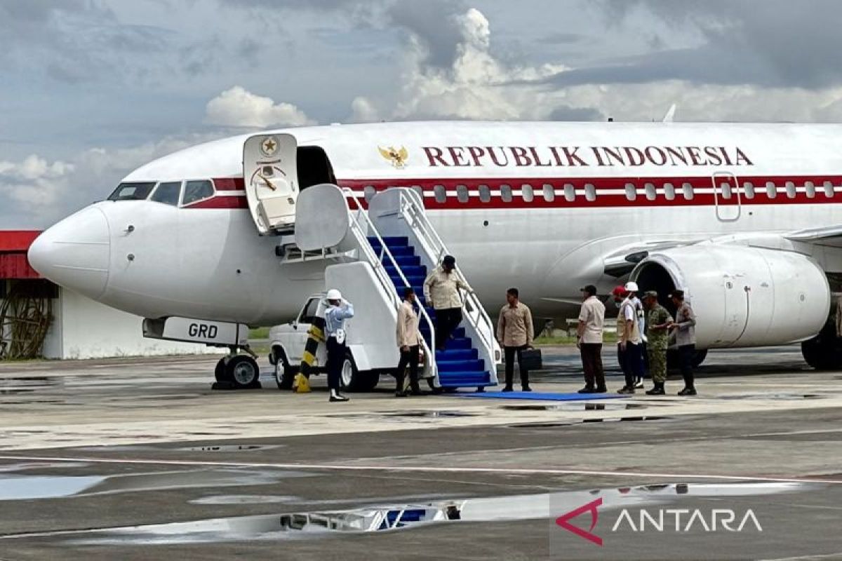 Tiba di Aceh, Presiden Prabowo lanjutkan perjalanan ke Bireuen