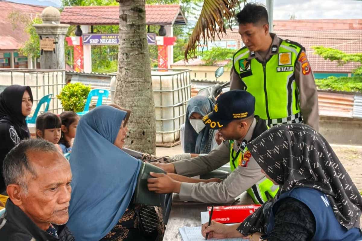 Polres Bener Meriah gelar bakti kesehatan untuk korban bencana