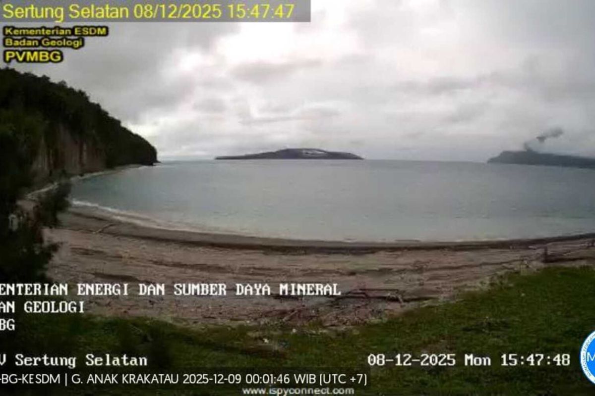 Gunung Anak Krakatau level II, Polda Banten imbau waspada