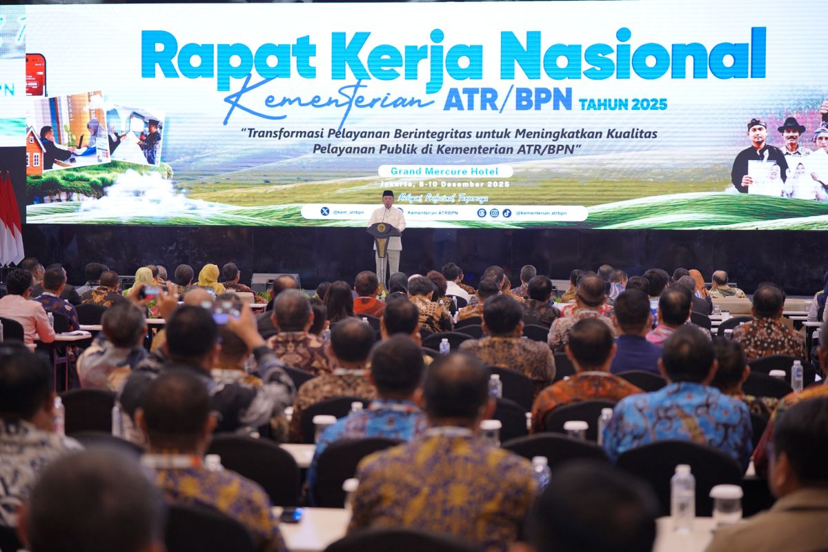Buka Rakernas 2025, Menteri Nusron: Hasilkan keputusan yang optimal dan berkualitas untuk meningkatkan pelayanan kepada masyarakat