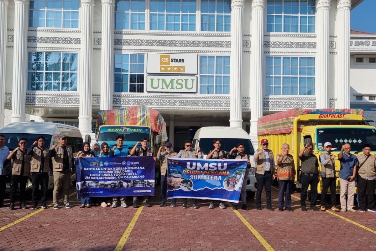 UMSU serahkan bantuan untuk korban banjir di Aceh Tamiang