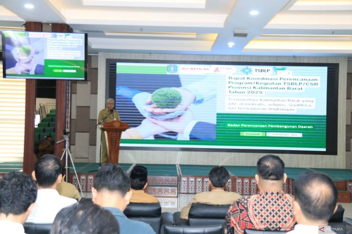 Pemprov Kalbar optimalkan pemanfaatan program tanggung jawab sosial perusahaan