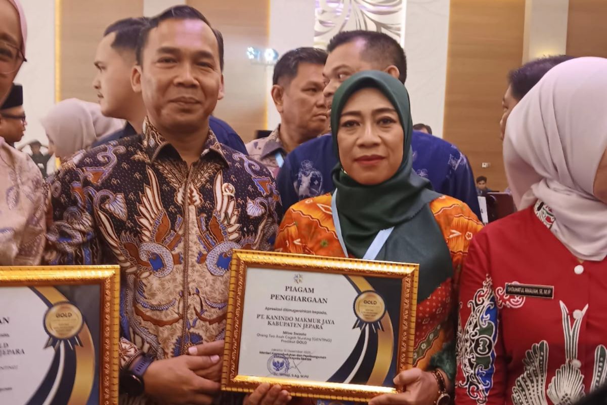 Dua perusahaan Jepara meraih Genting Award gold penanggulangan stunting