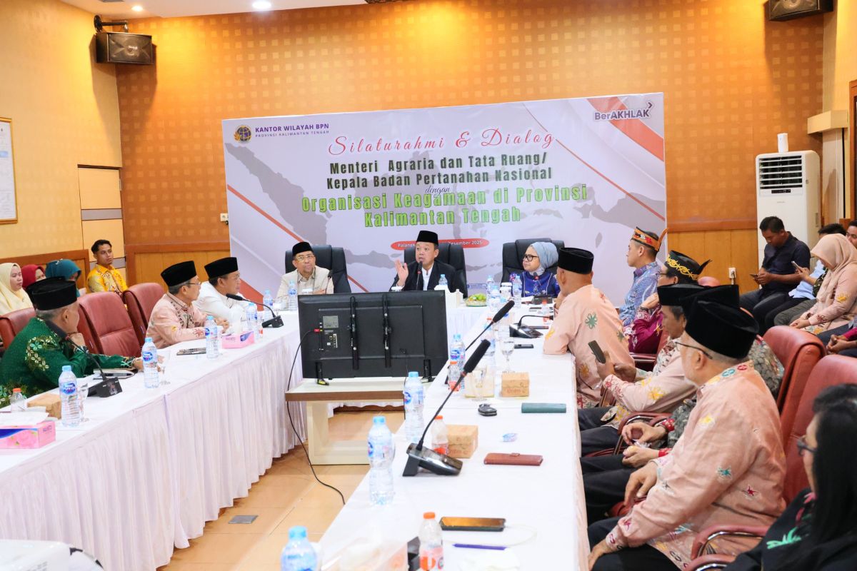 Percepat sertipikasitanah wakaf di Kalteng, Menteri Nusron: jangan sampai rumah Tuhan tidak terurus
