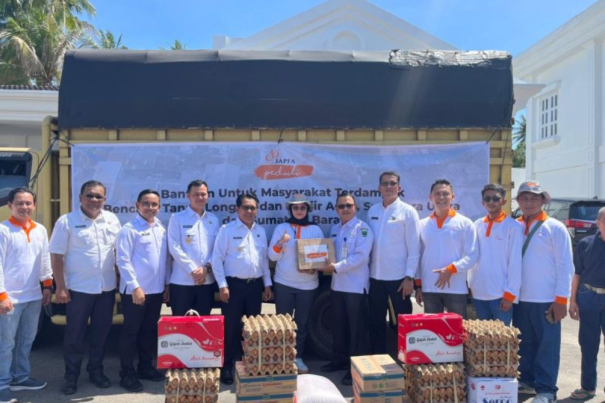 JAPFA peduli salurkan bantuan pangan untuk Aceh, Sumut dan Sumbar
