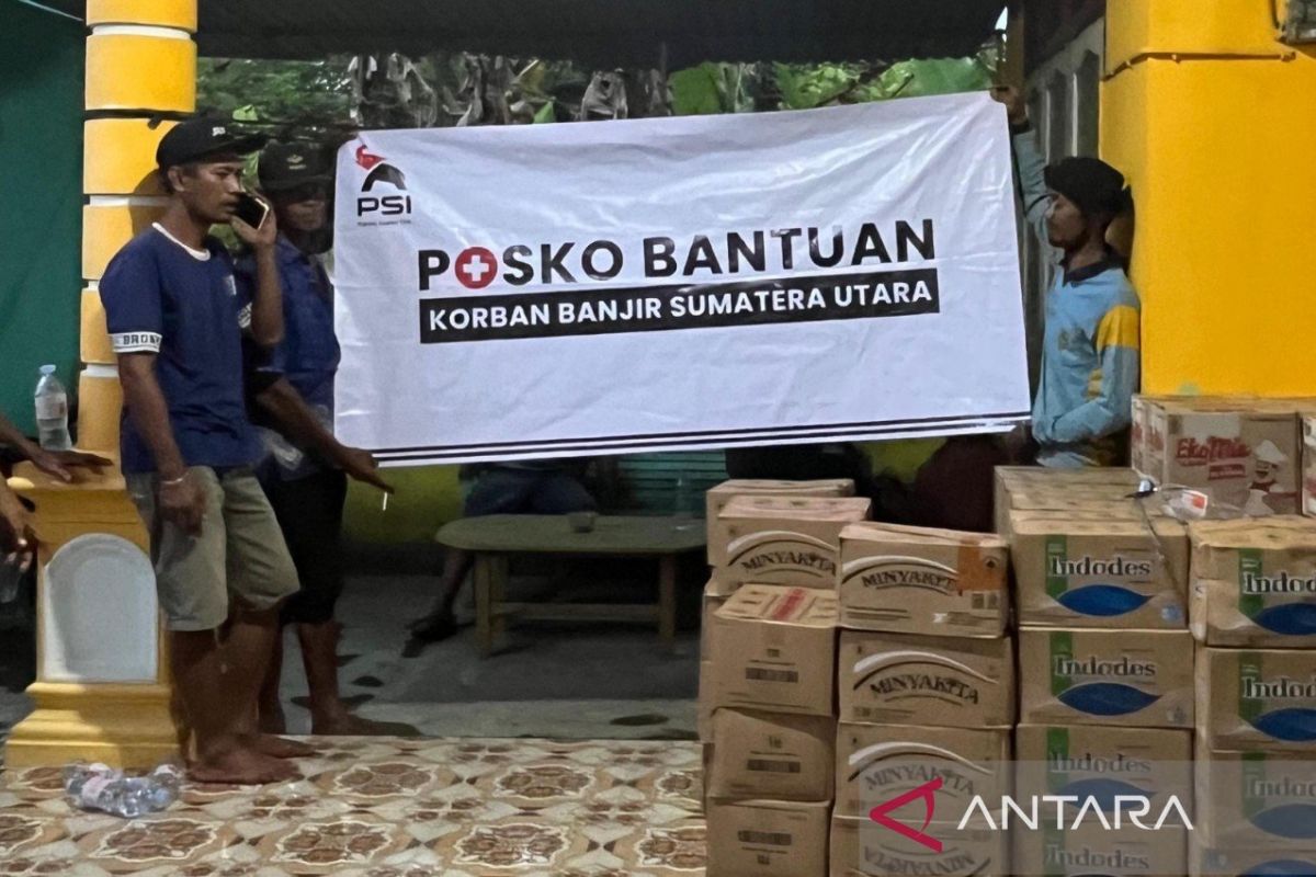 PSI hadir di tengah Masyarakat terdampak banjir di Dusun Teluk Nibung