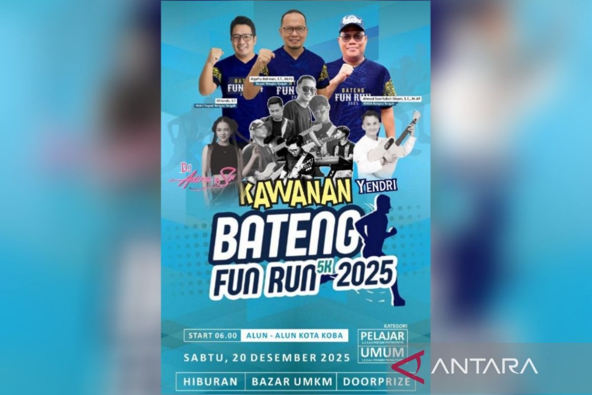 Bangka Tengah perluas ruang publik lewat Fun Run 5K
