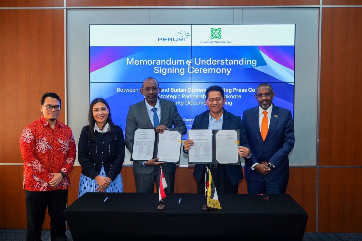 PERURI jalin kerja sama dengan pencetak uang pemerintah Sudan
