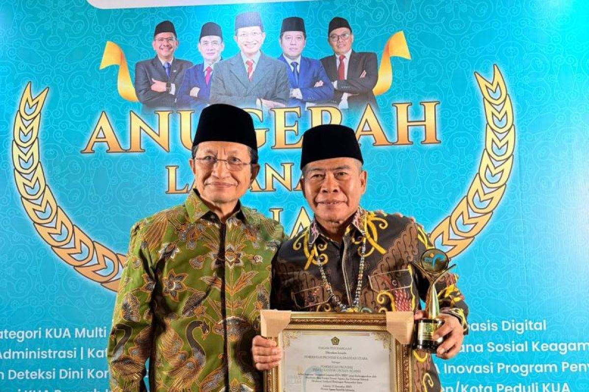Pemprov Kaltara Raih Penghargaan Anugerah Layanan KUA 2025