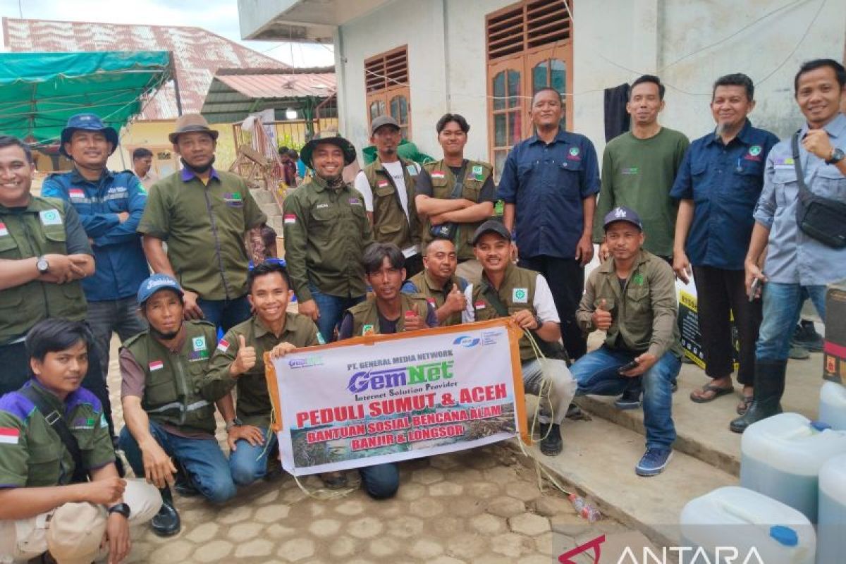 PT Gemnet turun langsung salurkan 76 jenis bantuan ke Aceh Tamiang