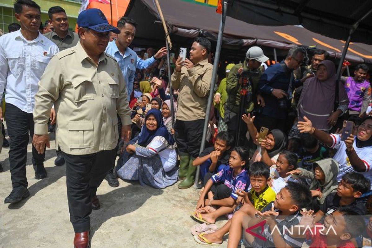 Prabowo terima laporan Gubernur Bobby di Langkat kekurangan air bersih