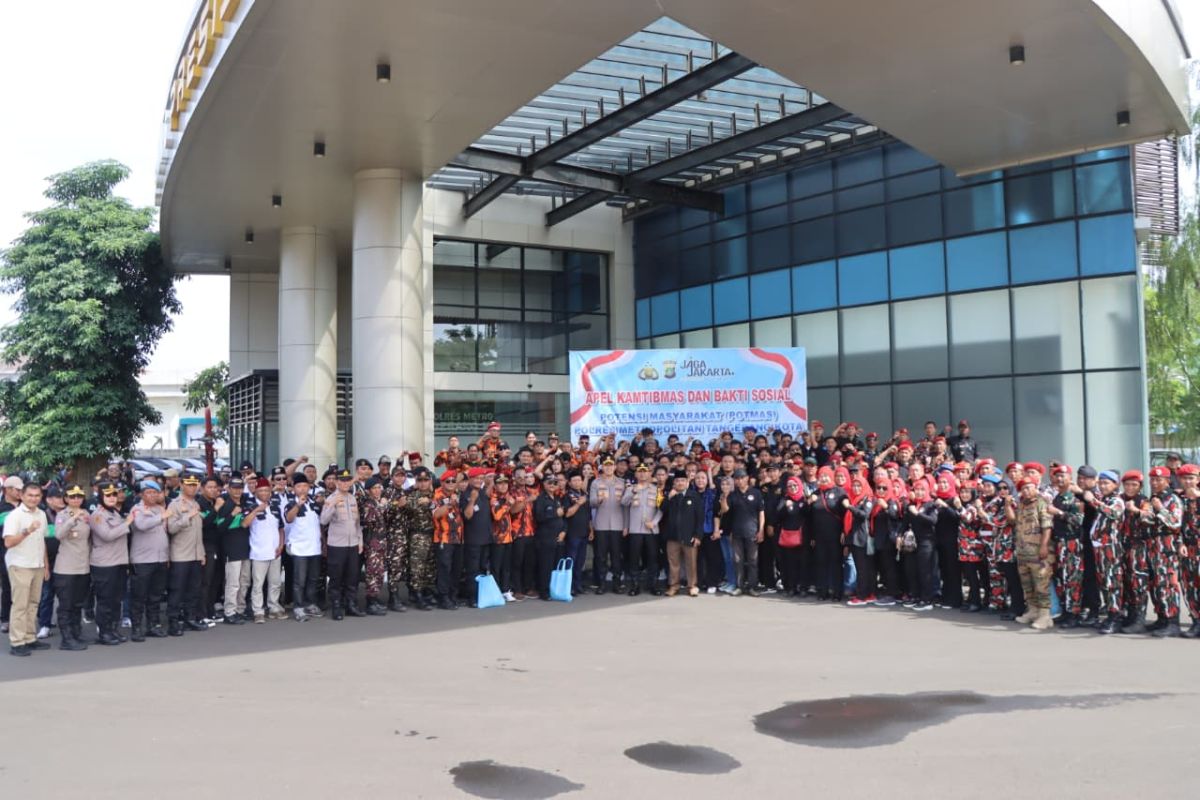 Jelang Nataru, Polres Tangerang dan 11 Potmas gelar apel siaga keamanan
