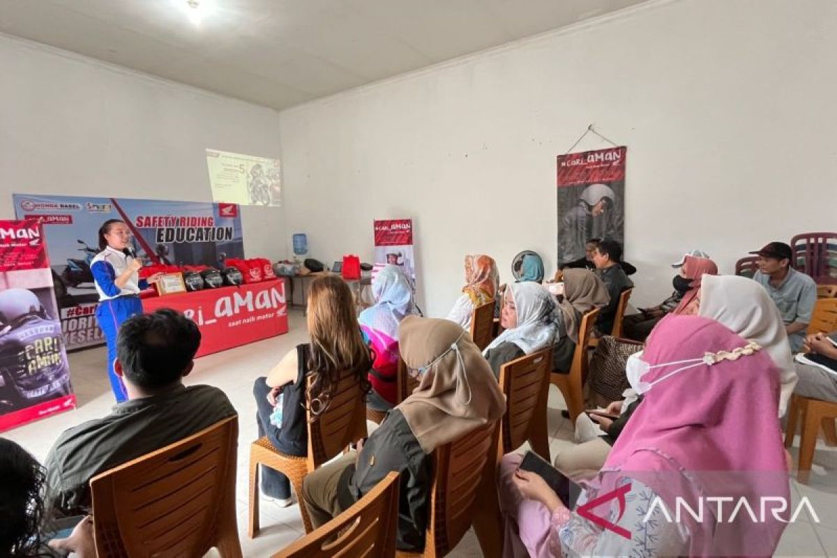 Honda Babel ajak perangkat kelurahan Kacang Pedang jadi duta #Cari_Aman