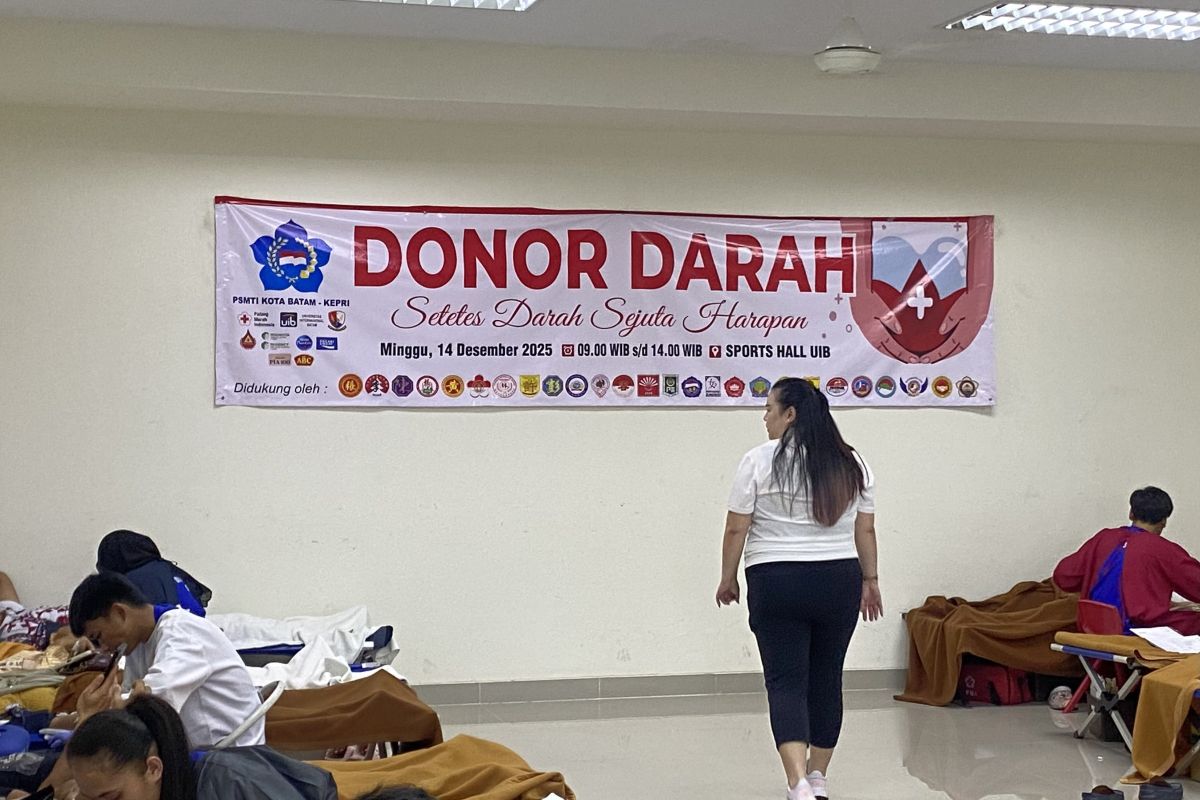 Donasi darah rutin jaga kebutuhan 3.000 kantong tiap bulan di Batam