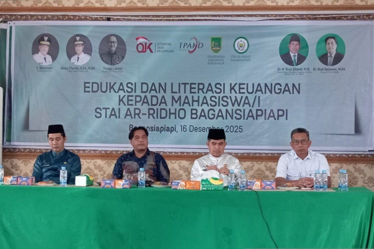 BRK Syariah Support Kegiatan Edukasi dan Literasi Keuangan di Kampus STAI Ar Ridho Bersama OJK Provinsi Riau